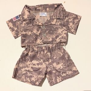 BABW Build A Bear Workshop Military Camo Army Set
